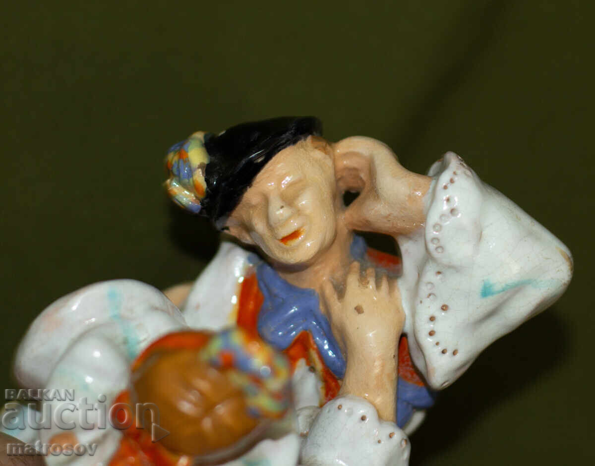 Παλιά τσέχικη πορσελάνινη φιγούρα χορευτικού ζευγαριού - 5