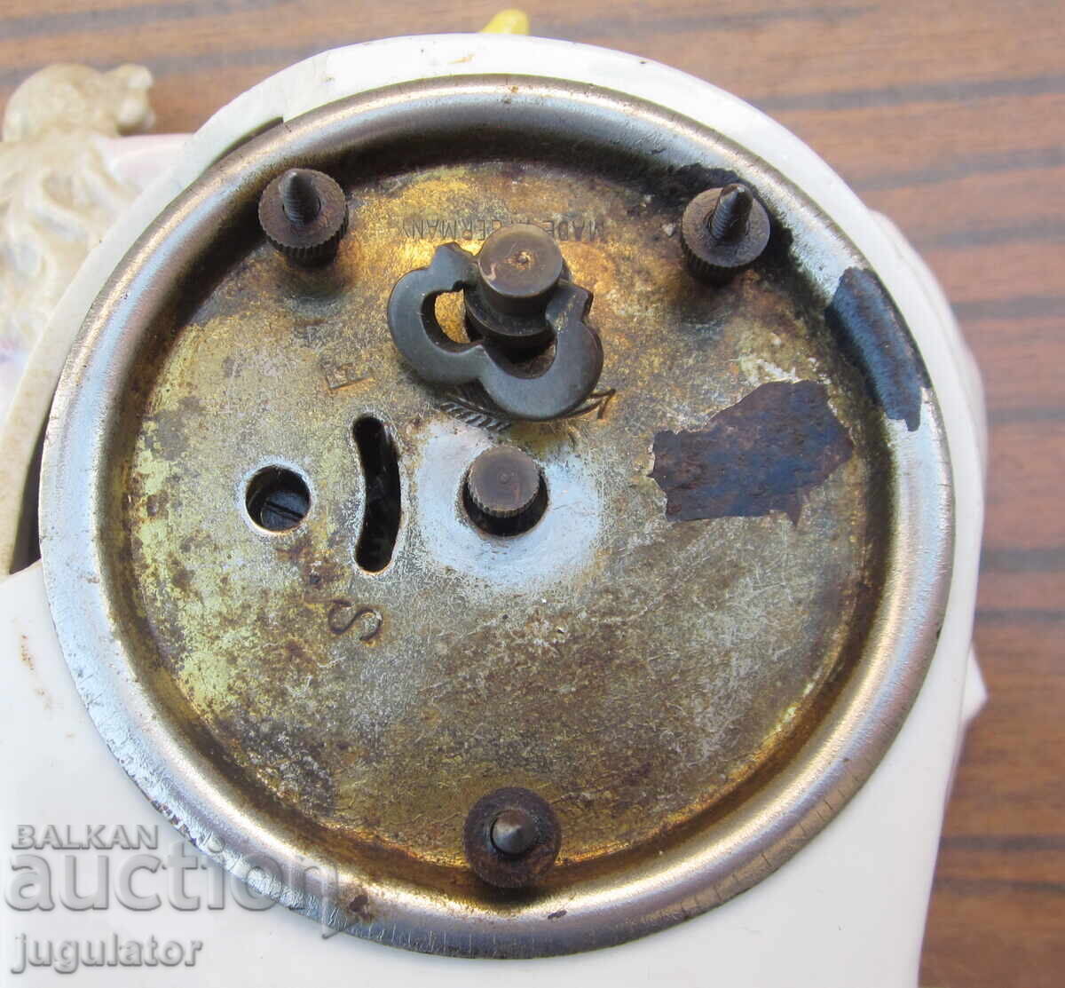 Αρχαίο γερμανικό επιτραπέζιο πορσελάνινο ρολόι - 6