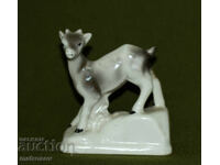 Statuetă decorativă din porțelan, capră de munte