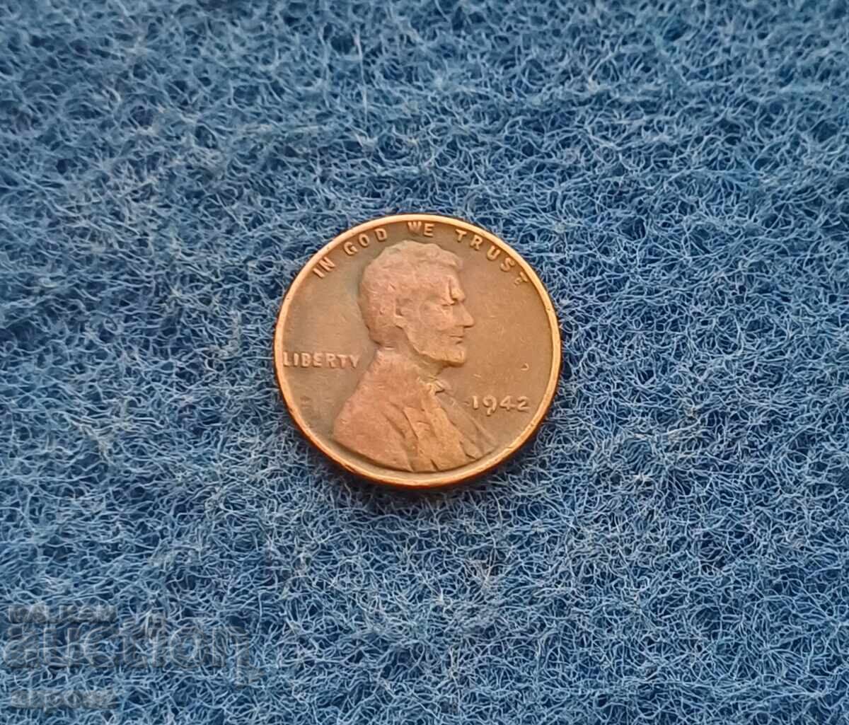 1 σεντ ΗΠΑ 1942 με τιμή 1.80 BGN | € 0.92