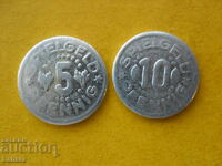 Fise Germania 5 și 10 pfennig
