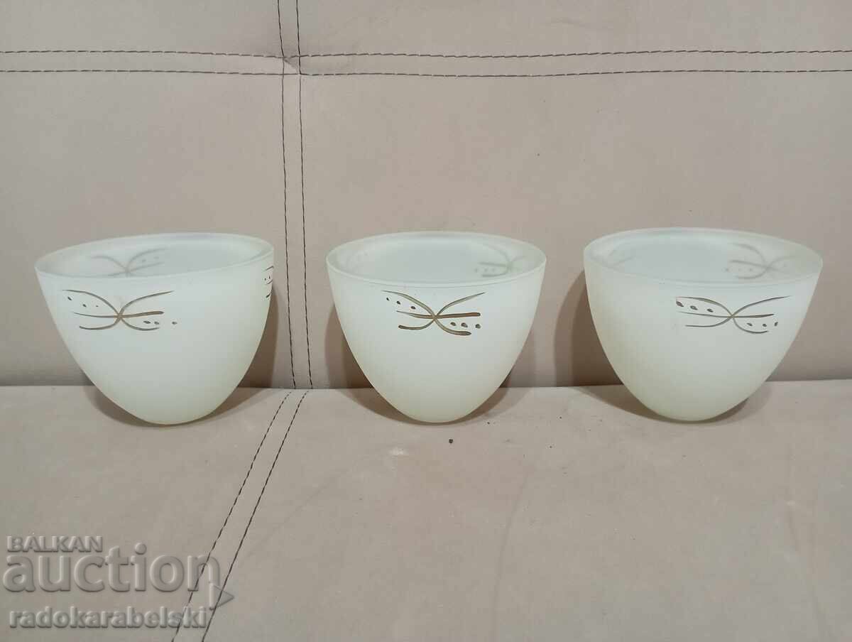 Γυάλινο αμπαζούρ. Γυαλί λάμπας. Κύπελλο πολυελαίου