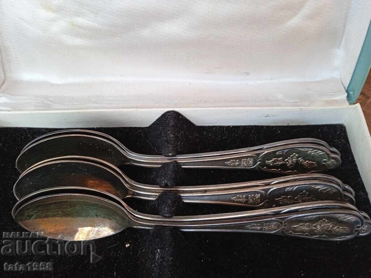 Spoons 14 cm MN-19 silver-plated, 6 pcs - 5