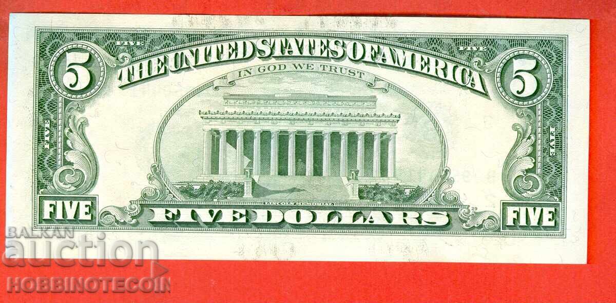 ΗΠΑ USA 5 $ - B - έκδοση 1995 ΚΑΙΝΟΥΡΓΙΟ UNC με τιμή 39.10 BGN | € 19.99 ΗΠΑ USA 5 $ - B - έκδοση 1995 ΚΑΙΝΟΥΡΓΙΟ UNC με τιμή 39.10 BGN | € 19.99