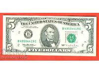 USA 5 $ - B - issue 1995 NEW UNC