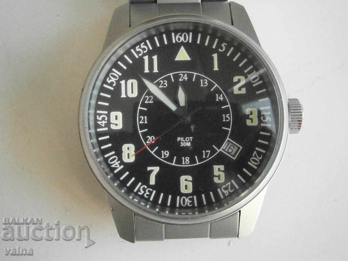 PILOT, quartz, Swiss made, ETA movement 803112! PILOT, quartz, Swiss made, ETA movement 803112!