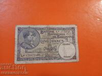 BELGIUM BELGIQUE 5 Francs issue 1928