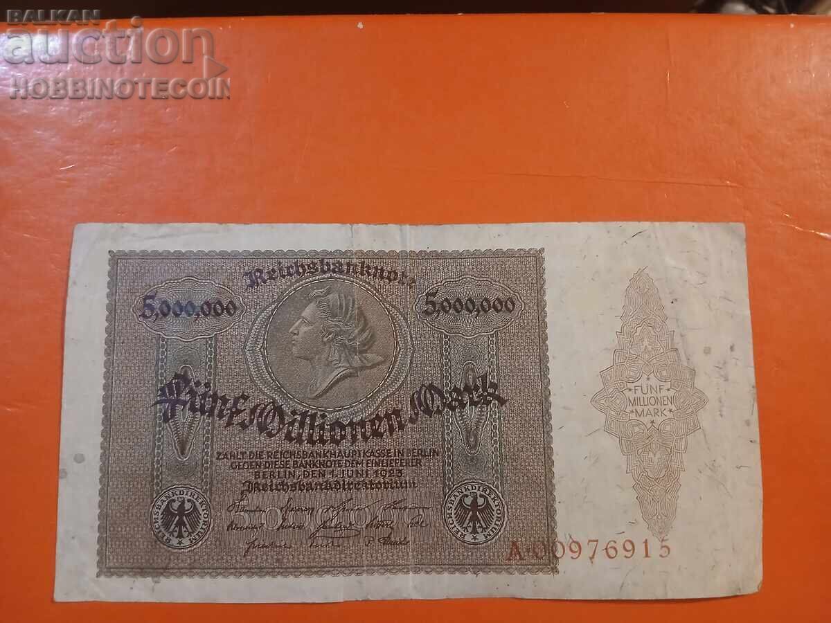 GERMANY GERMANY 5,000,000 - 5,000,000 Marks issue 1923