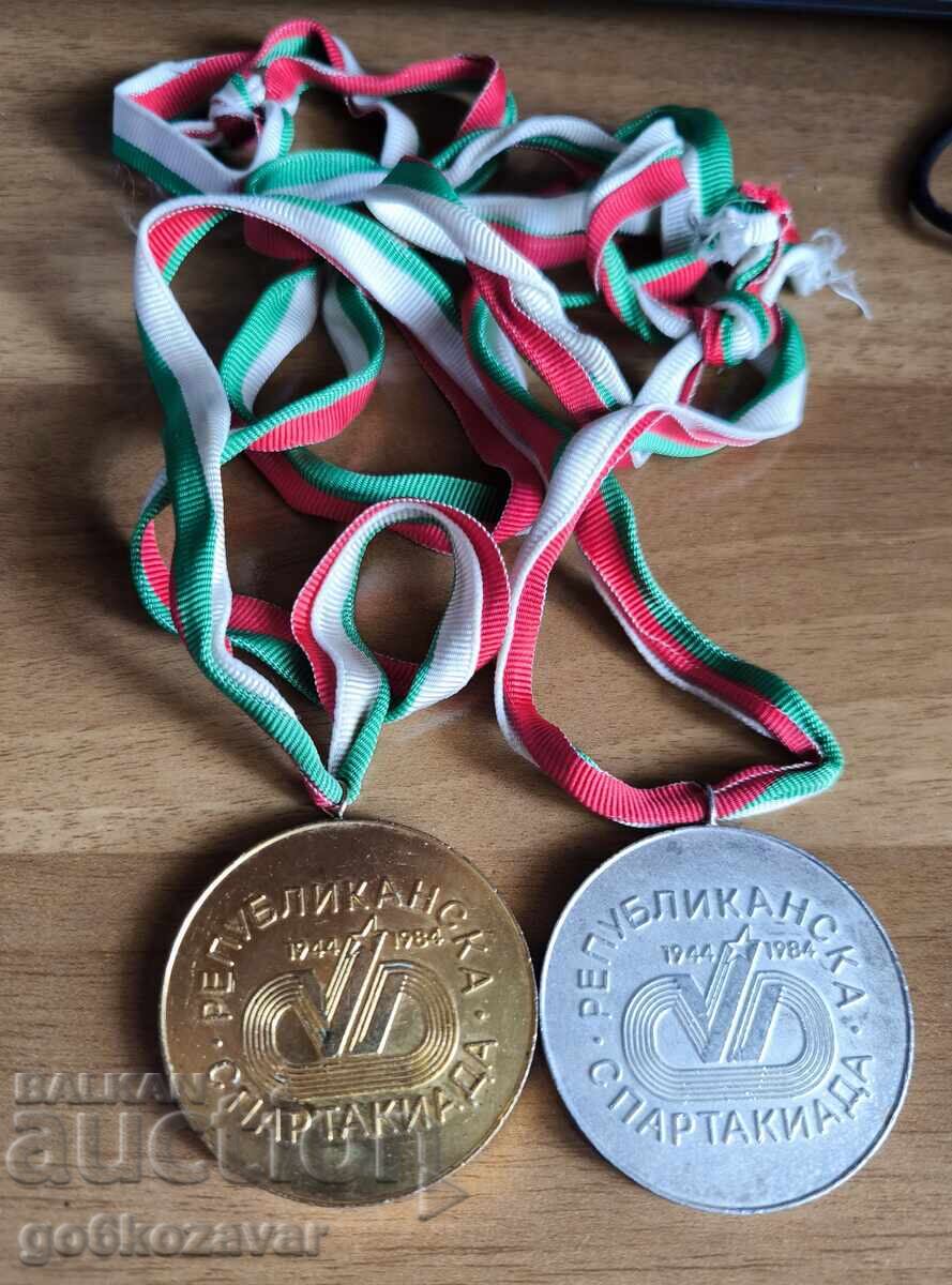 Аукцион Медали Спартакиада 1984г Злато Сребро !