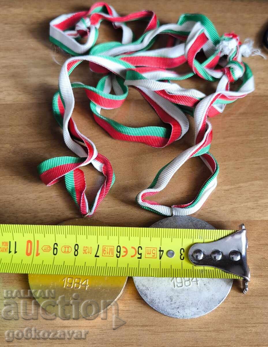 Медали Спартакиада 1984г Злато Сребро ! - 5