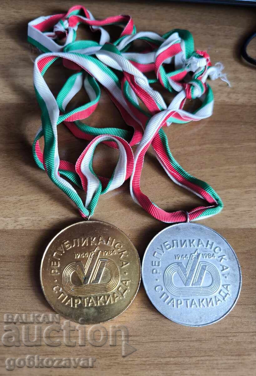 Медали Спартакиада 1984г Злато Сребро !