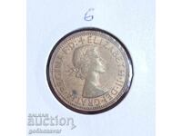 Австралия 1/2 пени 1963г