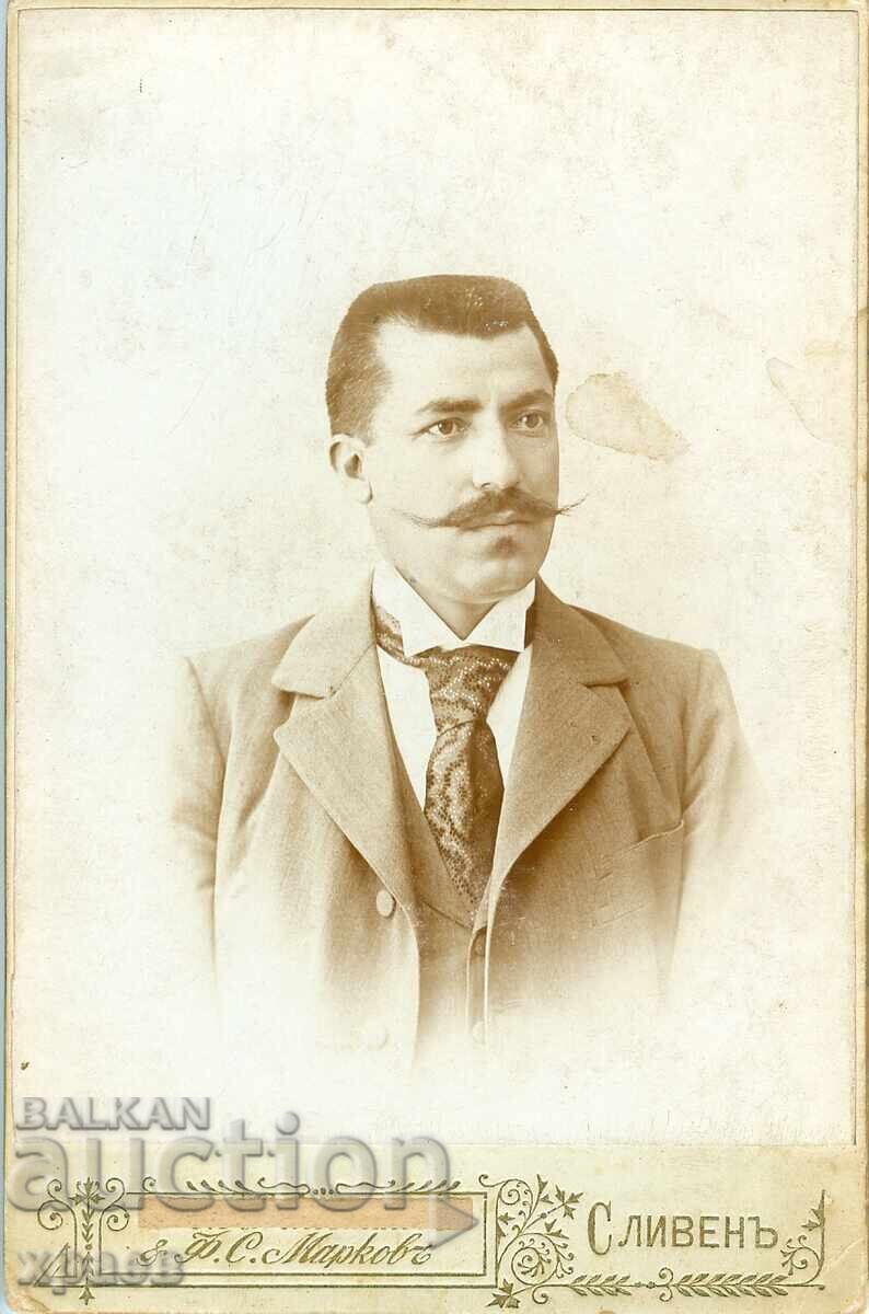 OLD PHOTOGRAPH - CARDBOARD - F.MARKOV - SLIVEN - 2271