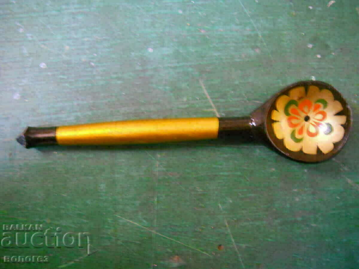 Auction  Set of wooden spoons "Khokhloma" - USSR (hand painted)