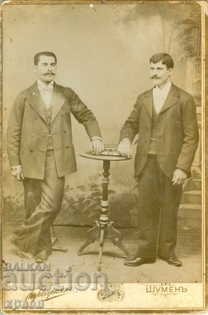 OLD PHOTOGRAPH - CARDBOARD - B. MARKARYAN - SHUMEN - 2338