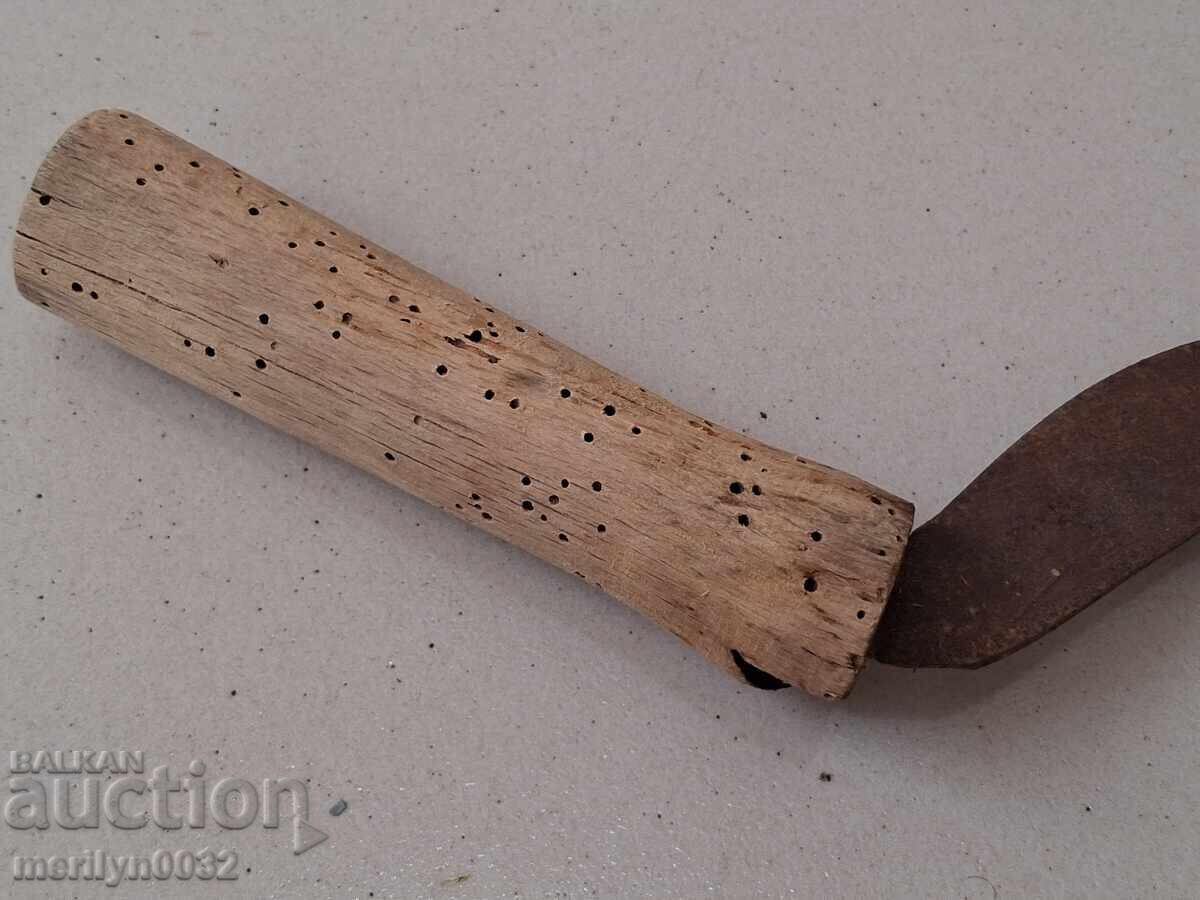 Old scythe, sickle, blade, wrought iron - 5