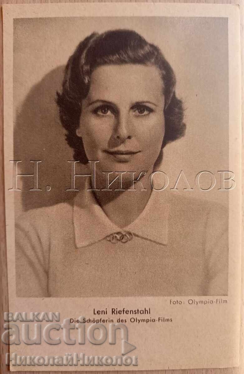 OLD MOVIE CARD, FILM DIRECTOR LENI RIEFENSTAHL E314 OLD MOVIE CARD, FILM DIRECTOR LENI RIEFENSTAHL E314