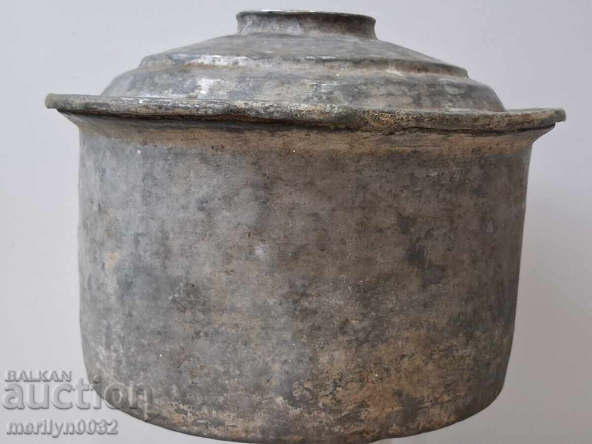 Παλιά χάλκινη κατσαρόλα, χαλκός, χάλκινο σκεύος με τιμή 79.90 BGN | € 40.85