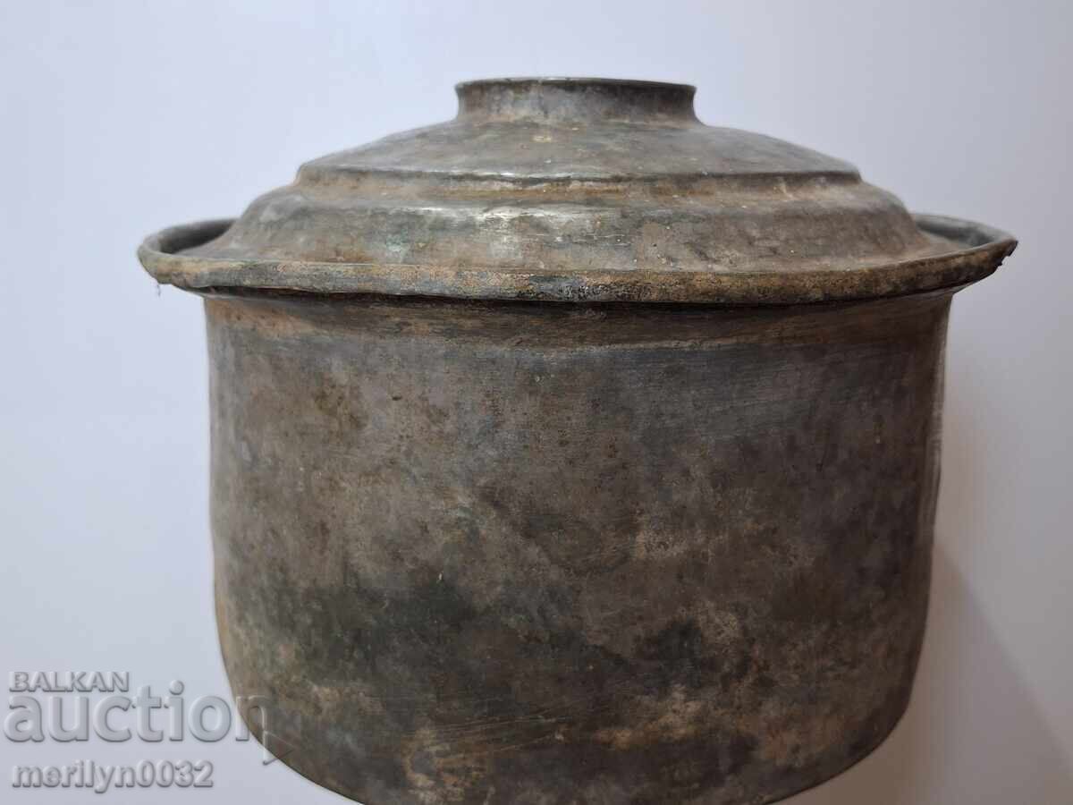 Παλιά χάλκινη κατσαρόλα, χαλκός, χάλκινο σκεύος - 7
