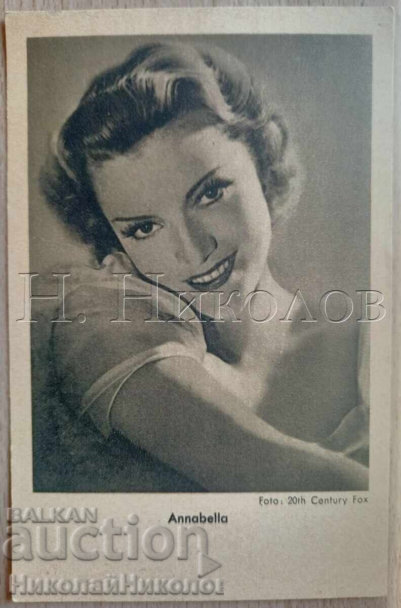 VECHE CĂRȚICĂ FILM ACTRIȚĂ ANABELLA E315