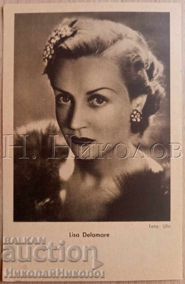 OLD MOVIE CARD ACTRESS LIZA DELAMARE E317