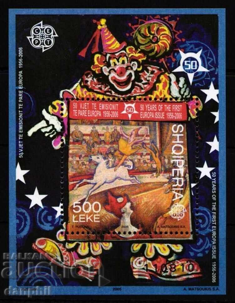 Албания 2005 50 г. Европа СЕПТ - чист блок Албания 2005 50 г. Европа СЕПТ - чист блок