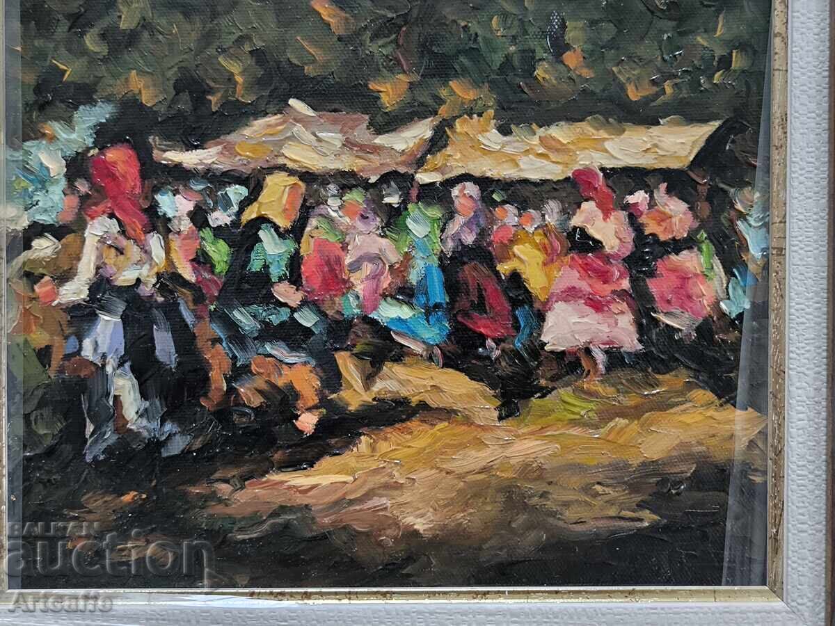 Αγορά-παλαιός πίνακας, λάδι, πλαισιωμένος και υπογεγραμμένος με τιμή € 306.78 | 600.01 BGN