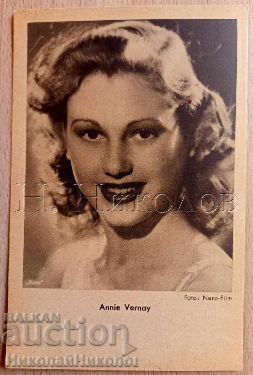 СТАРА КАРТИЧКА КИНО ФИЛМ АКТРИСА АНИ ВЕРНЕЙ Е320