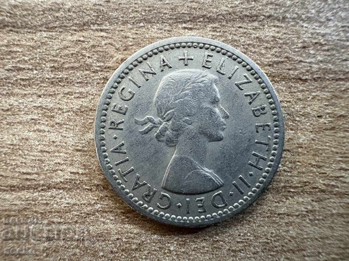Marea Britanie - 6 pence (1955) cu preț 0.65 BGN | € 0.33 Marea Britanie - 6 pence (1955) cu preț 0.65 BGN | € 0.33