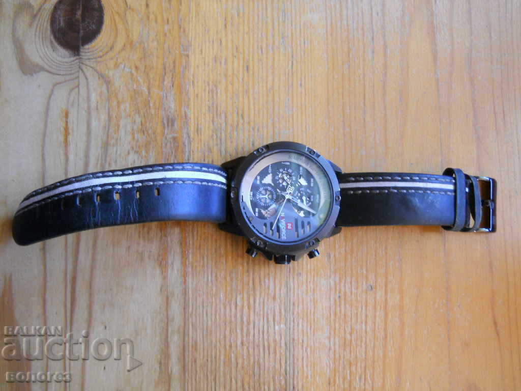 Ανδρικό σπορ στρατιωτικό ρολόι "Naviforce" με τιμή 40.00 BGN | € 20.45 Ανδρικό σπορ στρατιωτικό ρολόι "Naviforce" με τιμή 40.00 BGN | € 20.45