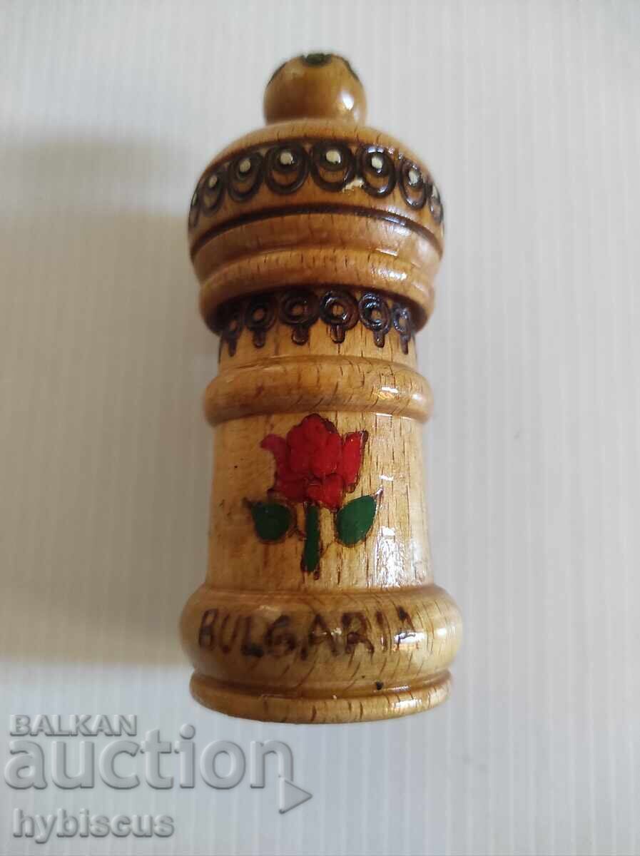 Χειροποίητα σκαλιστά και ζωγραφισμένα ξύλινα δοχεία για ροδέλαιο - 6