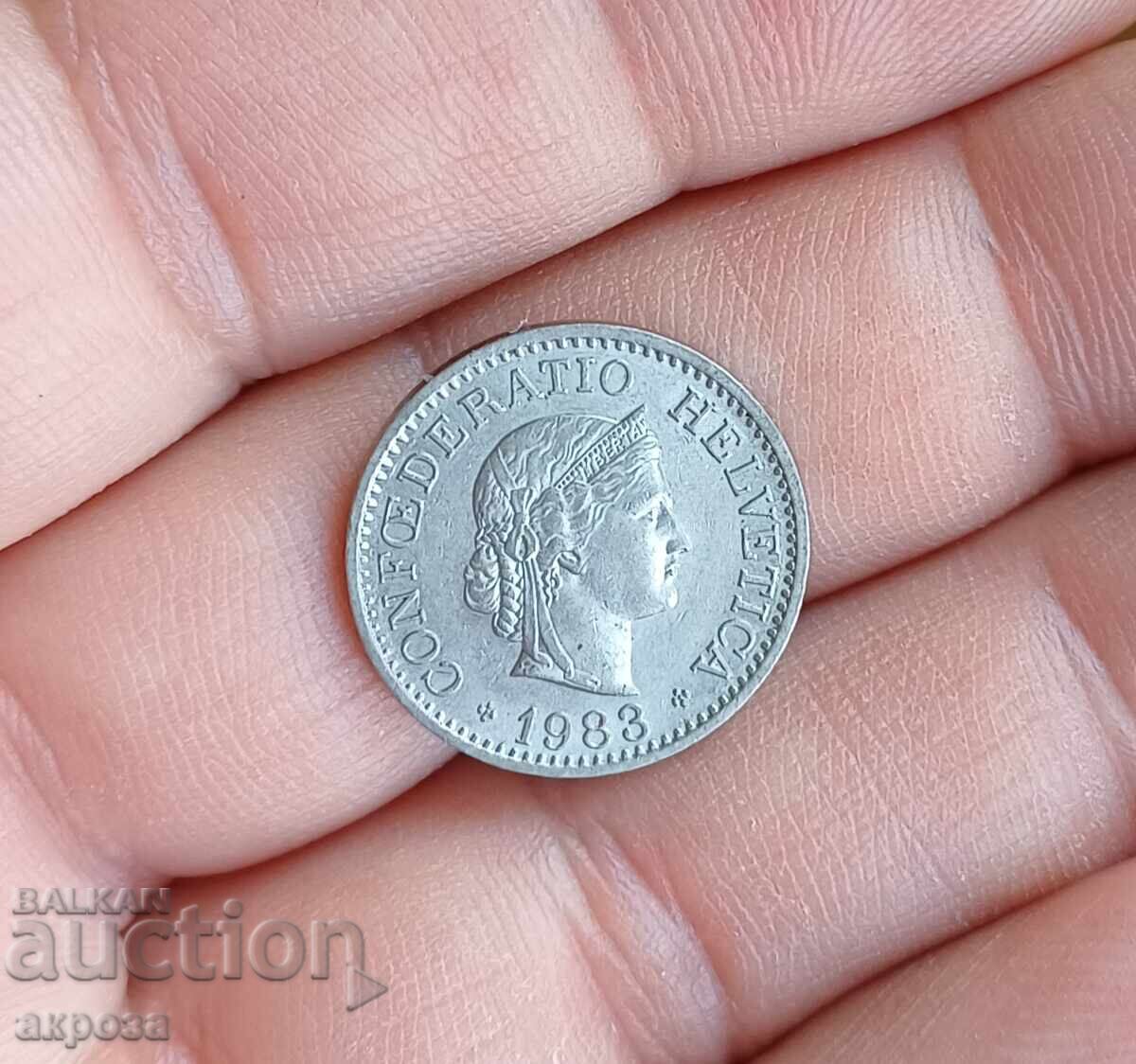 10 рапен Швейцария 1983 нециркулирали