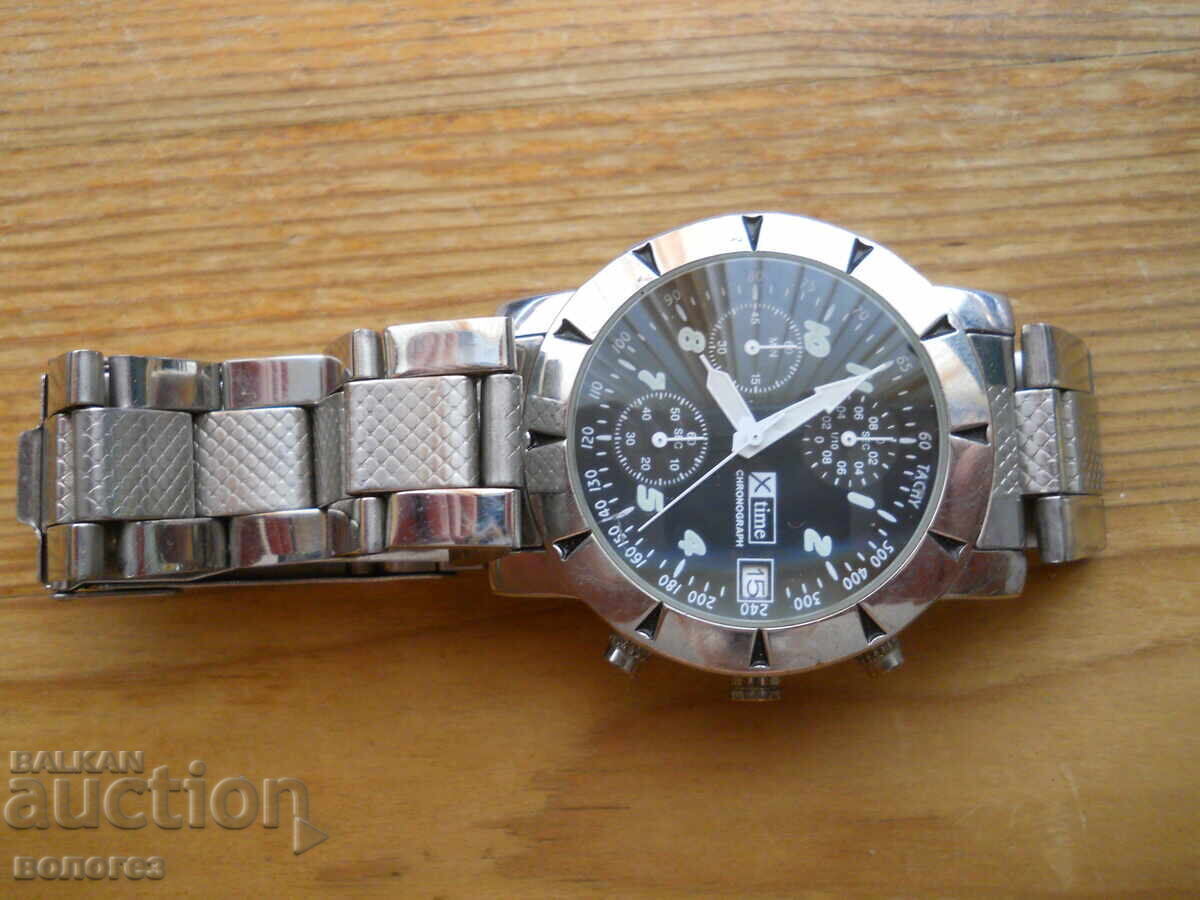 "Time" Chronograph Watch with price 40.00 BGN | € 20.45