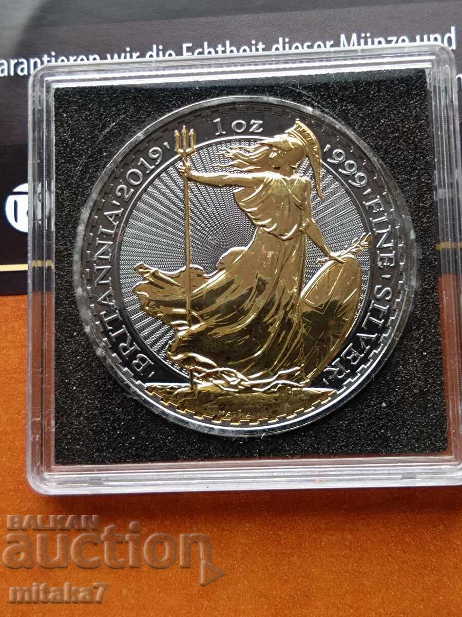 Auction Silver Britannia, 1oz, 2019, UK Auction Silver Britannia, 1oz, 2019, UK