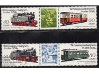 1984. ГДР. ЖП линии - Локомотиви и пътнически влакове.