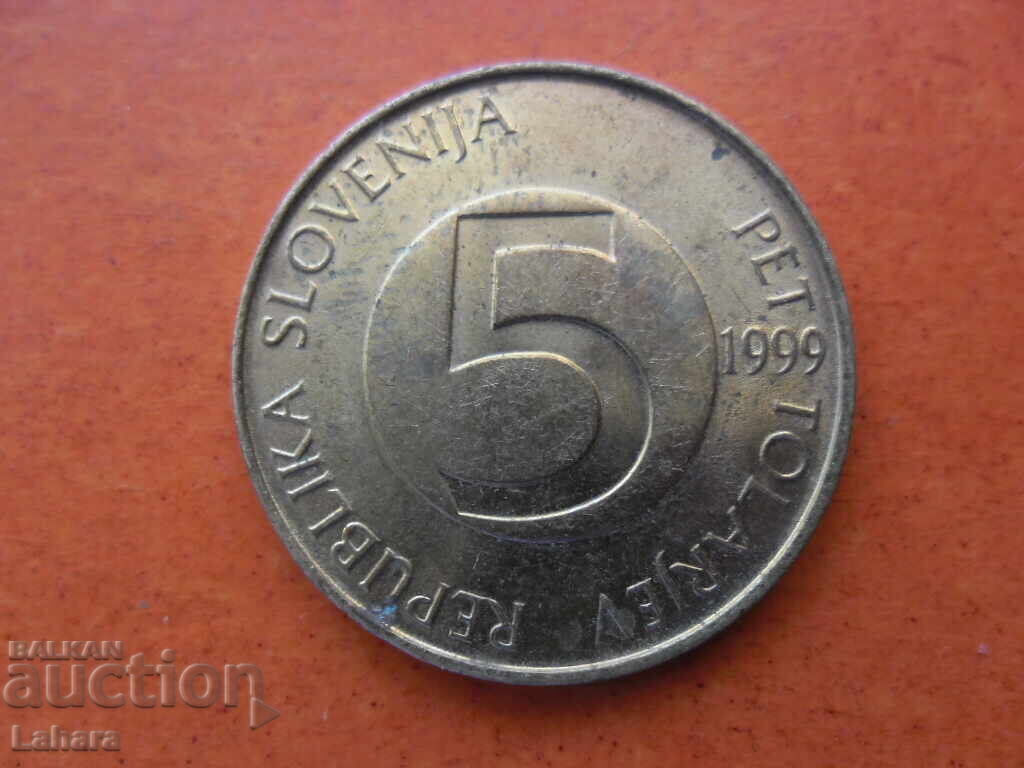 5 δολάρια 1999 g. Σλοβενία