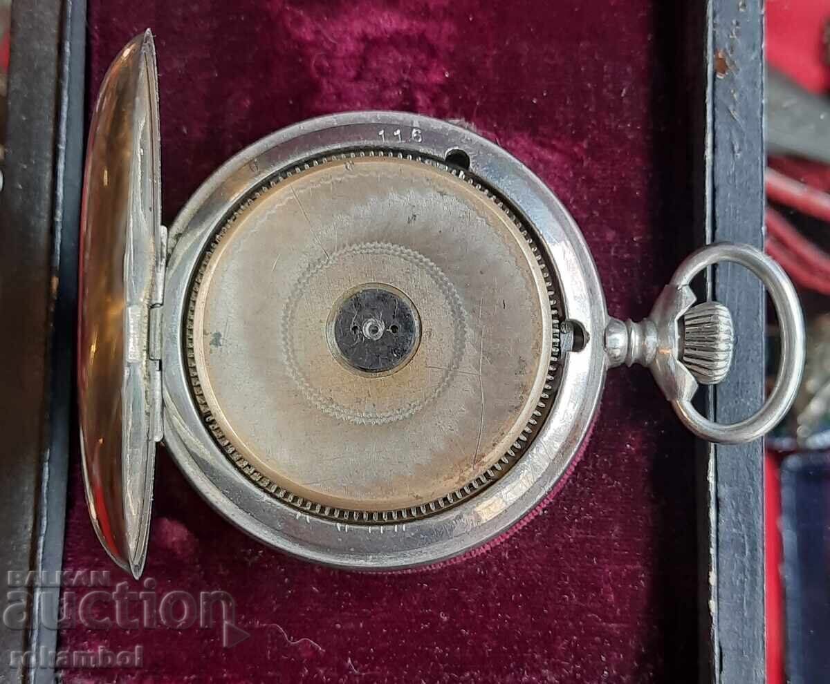 Ceas de buzunar antic elvețian Hebdomas cu preț € 350.00 | 684.54 BGN Ceas de buzunar antic elvețian Hebdomas cu preț € 350.00 | 684.54 BGN