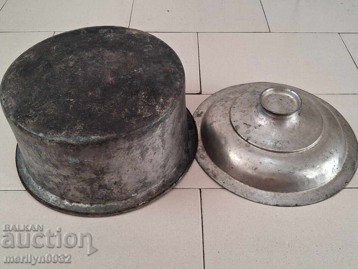 Δημοπρασία Παλιά χάλκινη κατσαρόλα, χαλκός, χάλκινο σκεύος