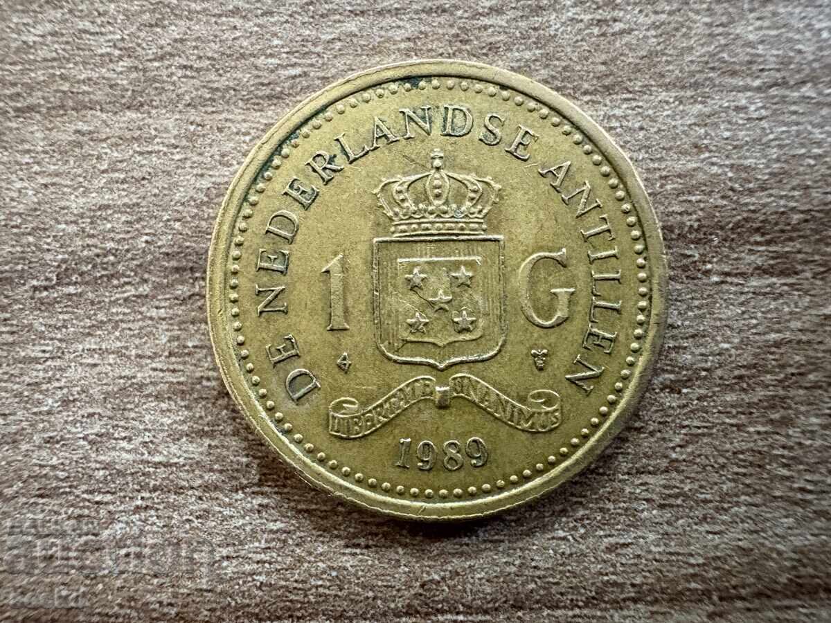Ολλανδικές Αντίλλες - 1 γκίλντερ (1989) Ολλανδικές Αντίλλες - 1 γκίλντερ (1989)