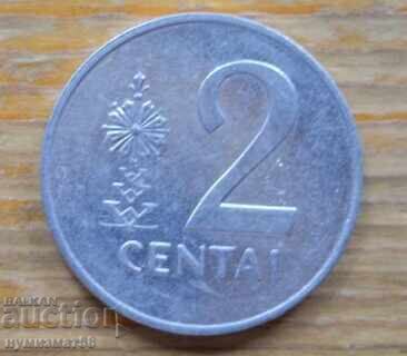 2 centai 1991 - Λιθουανία 2 centai 1991 - Λιθουανία