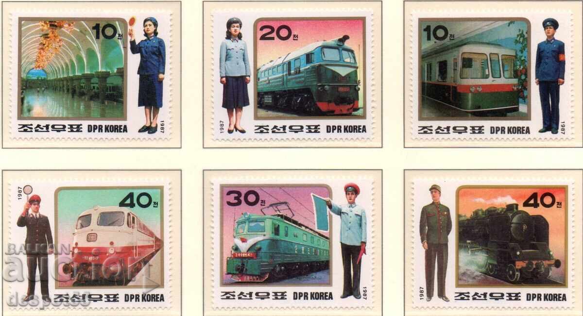 1987. Сев. Корея. Железопътни униформи. 1987. Сев. Корея. Железопътни униформи.