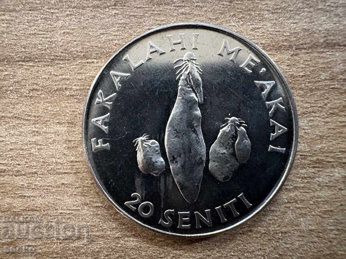 Τόνγκα - 20 σεντί (2002) - FAO Τόνγκα - 20 σεντί (2002) - FAO