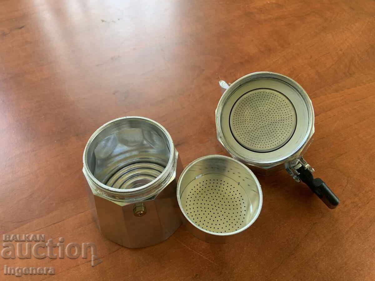 COFFEE MAKER METAL ITALY - G.A.T. - NEW - 5