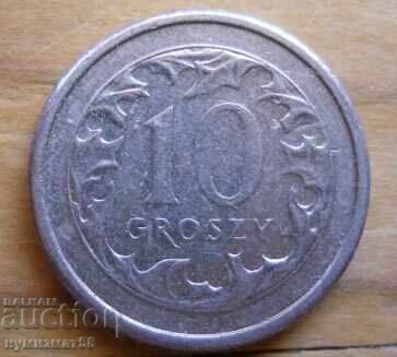 10 гроша 2008 г. - Полша 10 гроша 2008 г. - Полша