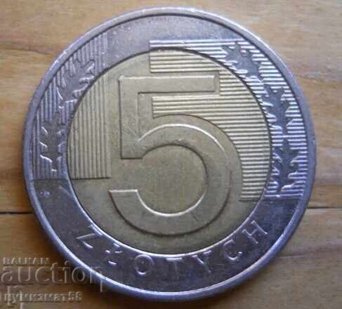 5 zloți 2009 - Polonia (bimetal)