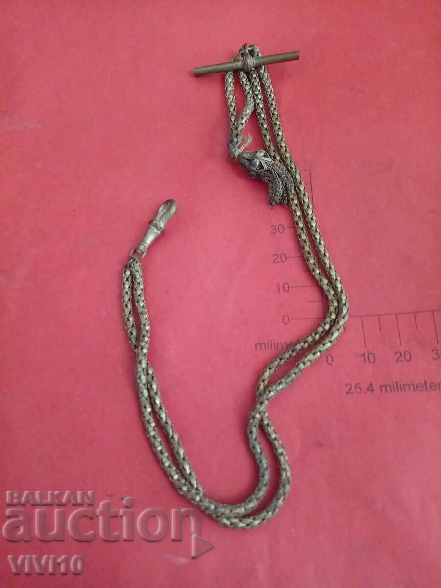 Antique fob for a pocket watch, bronze