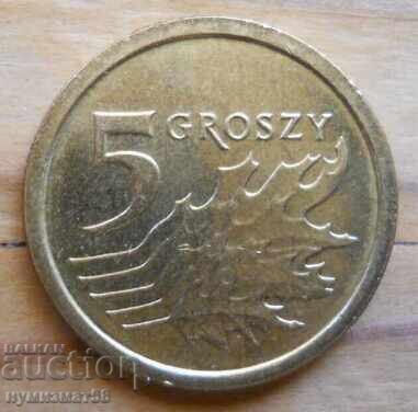 5 groszy 2014 - Polonia