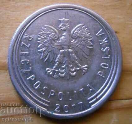 1 злота 2017 г. - Полша с цена 0.60 лв. | € 0.31 1 злота 2017 г. - Полша с цена 0.60 лв. | € 0.31