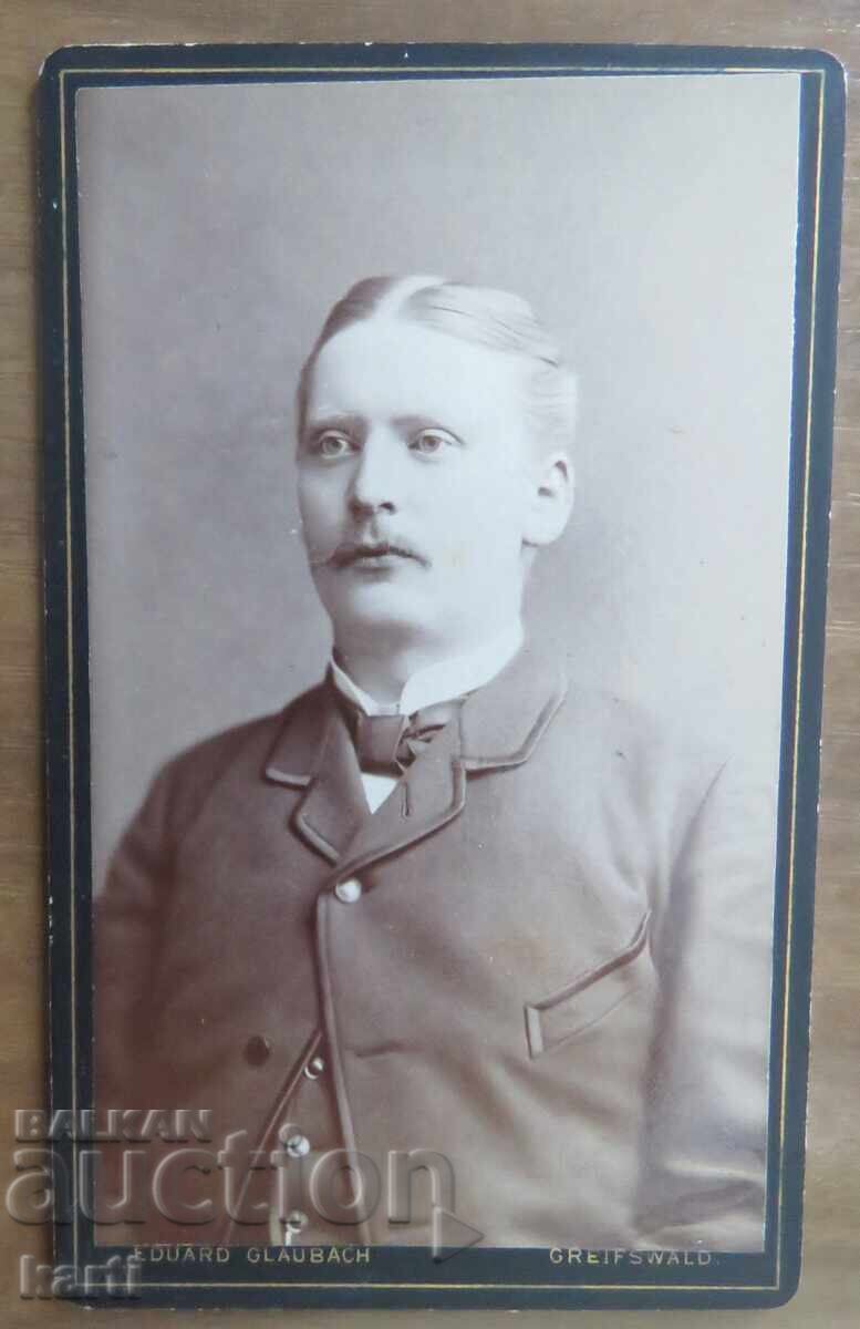 СТАРА ФОТОГРАФИЯ - КАРТОН - ОТЛИЧНА - около 1880 година СТАРА ФОТОГРАФИЯ - КАРТОН - ОТЛИЧНА - около 1880 година