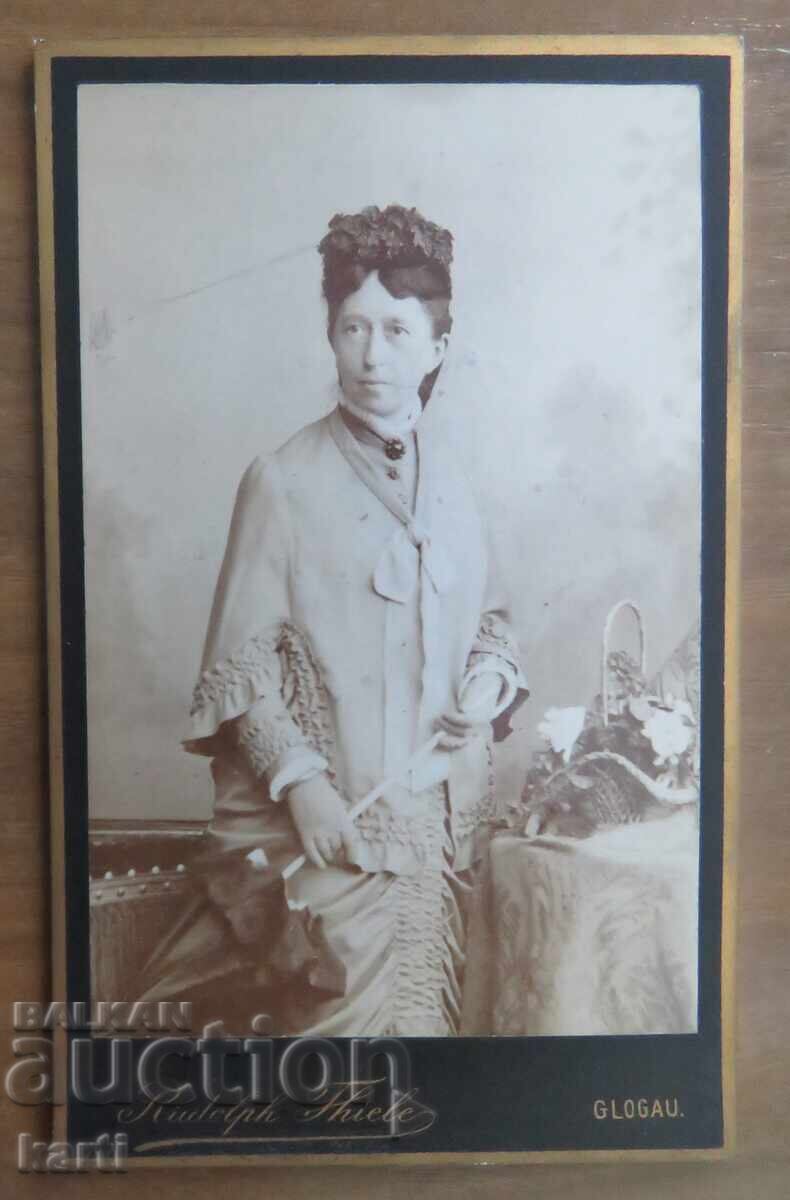 СТАРА ФОТОГРАФИЯ - КАРТОН - ОТЛИЧНА - около 1880 година